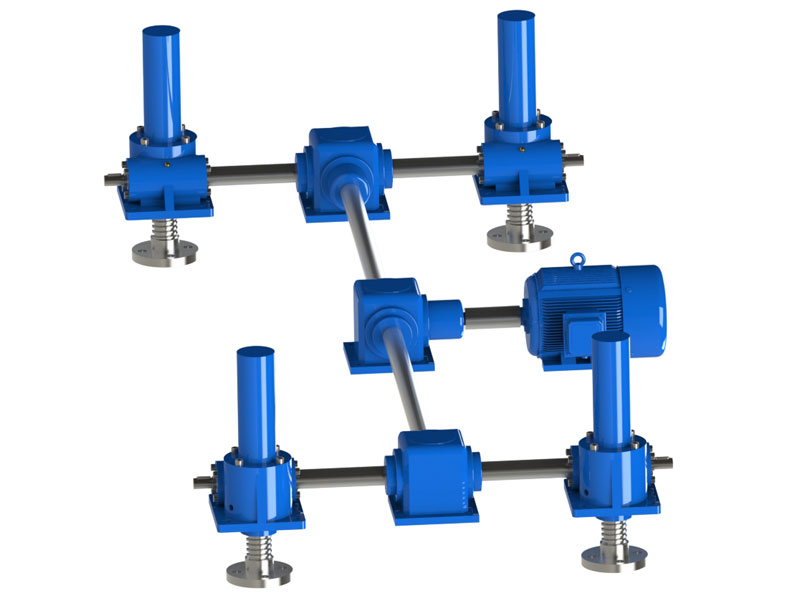 四臺聯動絲桿升降機