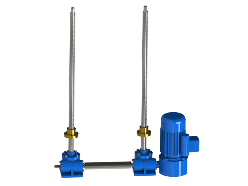 兩臺聯動絲桿升降機